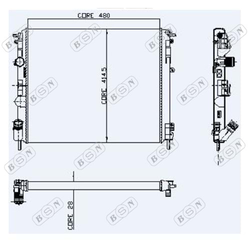 MOTOR RADYATORU CLIO II KANGOO LOGAN